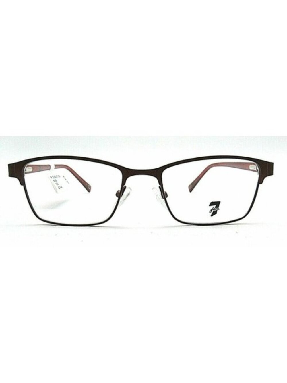 7 For All Mankind Golden Gate Burgundy Eyeglasses Frame 52-18-145